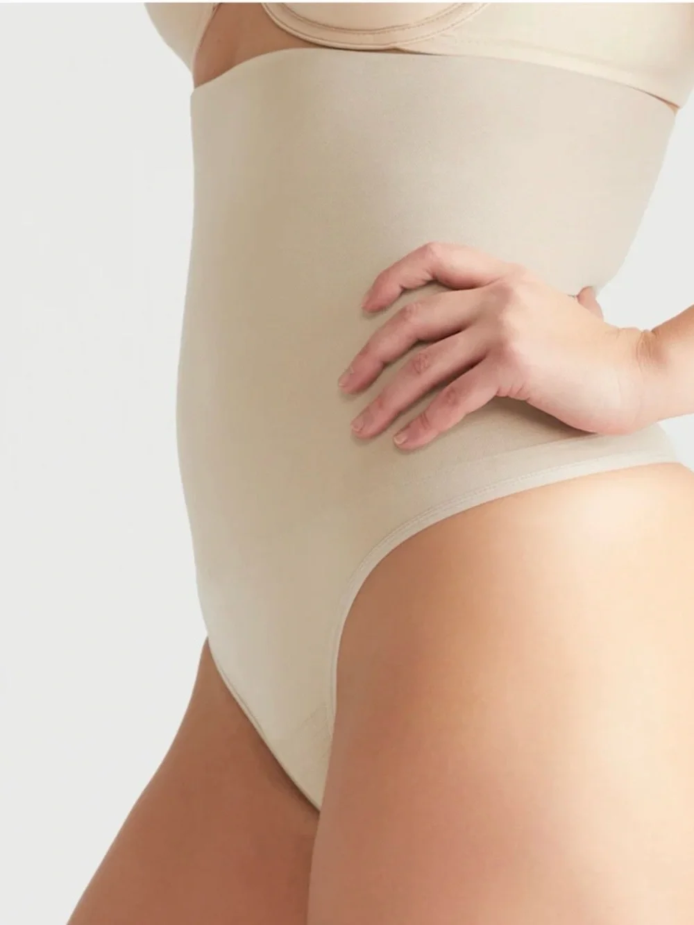 Yummie Brill High Waist Thong NWT Small Nude Shapewear Slimming - Picture 3 of 8